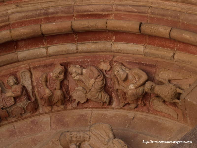 DETALLE DEL SUEO DE LOS MAGOS, JUNTO A SANJOS DORMITANTE